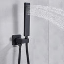 GobekUsa Light Shower Faucet Set: Wall Mounted Rainfall Bath Mixer with Handshower