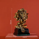 GobekUsa Lion Resin Sculpture Figurine - Abstract Nordic Home Decoration