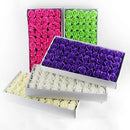 GobekUsa Bath Flower Set: 50 Artificial Soap Flowers for Home Decor, Weddings, DIY Crafts