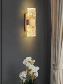 GobekUsa Crystal Wall Lamp for Modern Light Luxury Living Room and Bedside Wall Décor.