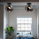GobekUsa World Map Metal Wire Globe Ceiling Light Shade - Modern Loft Cage Shade