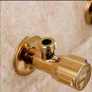 GobekUsa Gold Solid Brass Wall Mount Triangle Valve for Faucet and Toilet