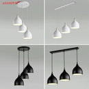 GobekUsa Iron Chassis Ceiling Panel Dining Room Lamp - Multi Head Rectangular Round
