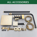 GobekUsa Black Gold Bidet Shower Faucet Set with Hand Shower Mixer Tap