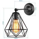GobekUsa Industrial Loft LED Cage Wall Light Sconce - Modern Home Lighting Fixture