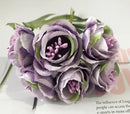 GobekUsa Artificial Peony Tea Rose Camellia Silk Flowers for Home Garden Wedding