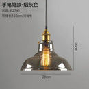GobekUsa Smoky Grey Glass Pendant Lamp: Nordic Hanging Light Fixture in Amber Glass