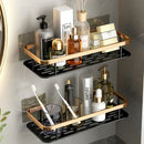GobekUsa Bathroom Corner Shelves Suction Cup Storage Rack Shower & Kitchen Organizer