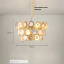 GobekUsa Agate Designer LED Chandelier for Foyer & Dining Room