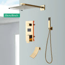 GobekUsa Gold Digital Display Shower System with Tub Spout