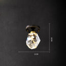GobekUsa Crystal Copper Black LED Chandelier for Dinning Room