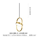 GobekUsa Gold Trumpet Pendant Light - Modern LED Nordic Hanging Lamp for Home Decor