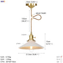 GobekUsa Glass Copper LED Pendant Light for Kitchen Cafe Living Room