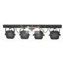 GobekUsa LED Par Kit: 4 Slim Flat Par Lights, Stand, DMX Controller, Bag Package