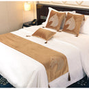 GobekUsa Gold Rhinestone Square Pillow Case with Tassels Luxury Accent Decorative Cover