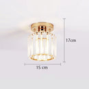 GobekUsa Crystal Ceiling Lights: Modern Living Room Bedroom Decorative Lamp with E27 Bulb Socket