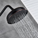 GobekUsa Black Bronze Shower Faucet Set with 8" Rain Shower Head & Hand Shower
