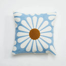 GobekUsa Embroidered Daisy Dandelion Cushion Cover 45x45cm for Sofa Bed Chair Living Room