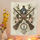 GobekUsa Baphomet Tarot Witchcraft Tapestry: Mysterious Occult Moon Wall Decor