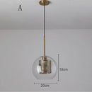 GobekUsa Glass Ball Pendant Light: Modern Hanging Lamp for Kitchen, Dining, Living Room