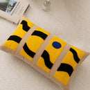 GobekUsa Embroidery Pillow Cover 45x45cm/30x50cm Abstract Pattern for Home Decor