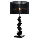 GobekUsa Black Crystal Table Lamp: Modern, Cozy & Romantic European Style