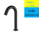 GobekUsa Black Sensor Faucet Bathroom Sink Deck Mount Automatic Basin Faucet