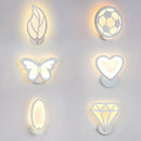 GobekUsa Acrylic LED Children's Wall Sconce, Creative Arts Decoration for Room, Study, Corridor