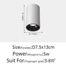GobekUsa LED Adjustable Angle Spotlight Ceiling Lights for Background Wall and Aisle