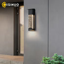 GobekUsa Crystal Outdoor LED Wall Light with PIR Motion Sensor, IP65 Waterproof Sconce Luminare