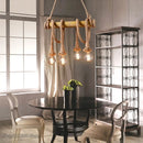 GobekUsa Hemp Rope Pendant Lights | E27 Bulb | Creative Hanging Lamp for Home and Kitchen