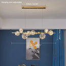 GobekUsa Gold LED Glass Bubble Chandelier for Dining Room and Restaurant