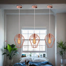 GobekUsa Birdcage Diamond Ceiling Pendant Light Chandelier for Home Living Room Decor