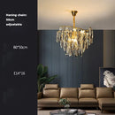 GobekUsa Art Deco LED Crystal Chandelier Lighting for Foyer