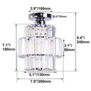 GobekUsa Crystal Chandelier: Elegant LED Ceiling Light for Living Room, Bedroom, and Aisle. Luxurious Modern Design.