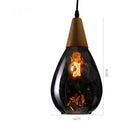 GobekUsa Glass Wooden Pendant Lamp: Modern Creative Hanging Lighting for Living Room, Restaurant, Bar.