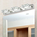GobekUsa LED Mirror Light: Crystal Round Wall Lamps for Bathroom and Vanity
