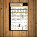GobekUsa Bodybuilding Workout Home Gym Canvas Poster Wall Art Fitness Training Chart