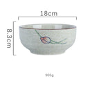 GobekUsa 6/7 Inch Ceramic Ramen Bowl - Large Soup Noodle Bowl for Kitchen and Hotel Use
