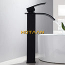 GobekUsa Black Plated Brass Basin Faucet Single Lever Hot&Cold Mixer Tap