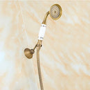 GobekUsa Brass Shower Faucet Set with 8" Rain Shower Head, Hand Shower, Hose, Valve, Bracket