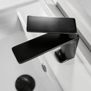 GobekUsa Brushed Nickel Bathroom Sink Faucet Single Handle Basin Mixer Tap