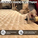 Acacia Elara Solid Wood TV Stand with Storage and Cable Management for TVs up to 80"