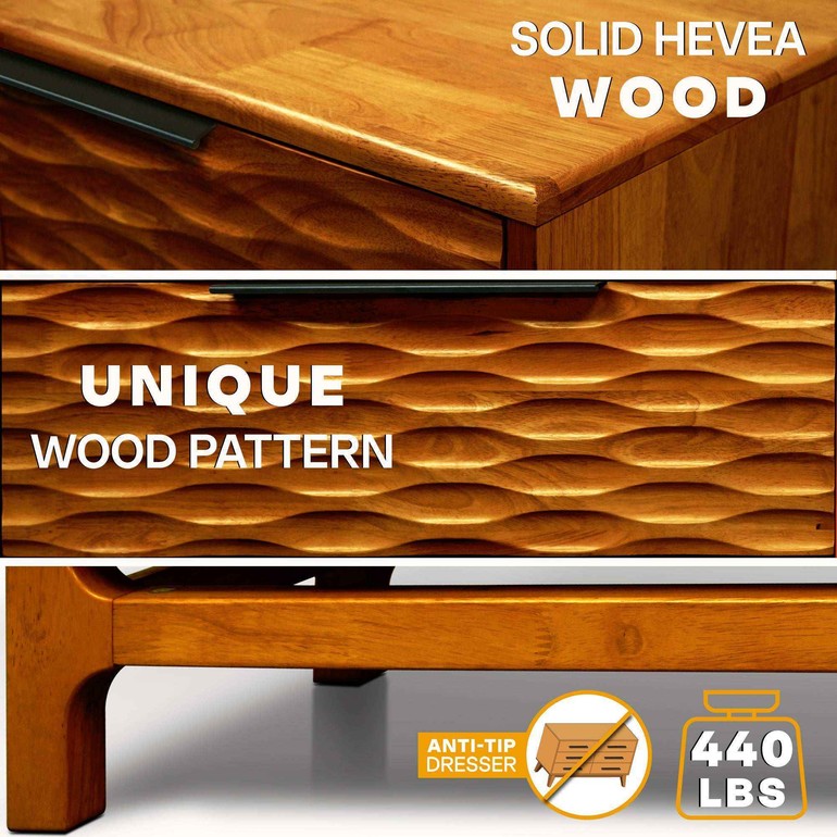 Acacia Elara Dresser with 5 Drawers for Stylish Storage Solutions