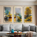 GobekUsa Landscape Painting LED Wall Sconces Suite