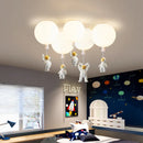 GobekUsa Kids Space Balloon LED Ceiling Lamp - Creative Nordic Cartoon Decor