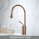 GobekUsa Brushed Gold Brass & Marble Bathroom Sink Faucet