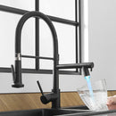 GobekUsa LED Kitchen Faucet with Dual Spouts and Single Handle