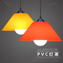 Modern PVC Dome Pendant Light With Iron Accents