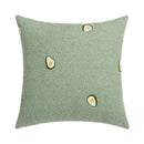 GobekUsa Fluffy Comfort Pillow Cover 45x45cm Avocado Green Cream Blue Home Decor